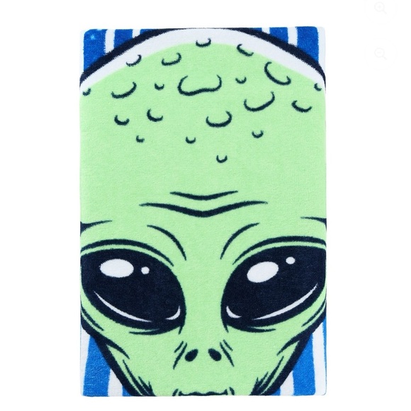 Mainstays Cotton Blend Alien Beach Towel, 28" x 60" - Picture 3 of 5